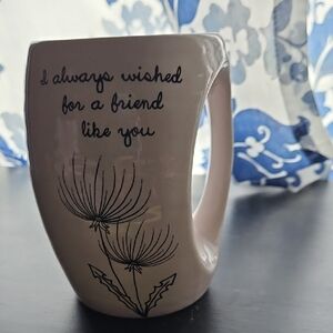 Ceramic Inspirational Friend Mug In Cream